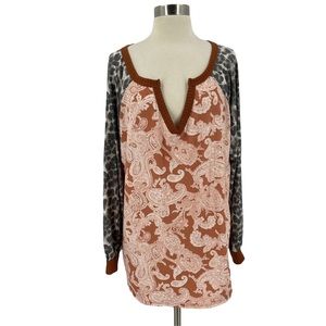 Bibi Large Long Sleeve Mixed Print